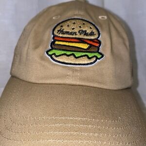 HUMAN MADE 6 PANEL CHEESEBURGER CAP HAT TAN OSFA HYPEBEAST STREET Rare Sold Out
